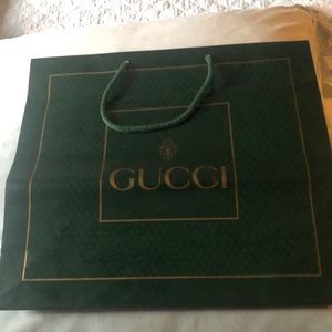 Vintage from Rome Italy Gucci Shopping Bag